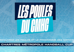 Les poules et programme des matchs de la Chartres Métropole Handball Cup.